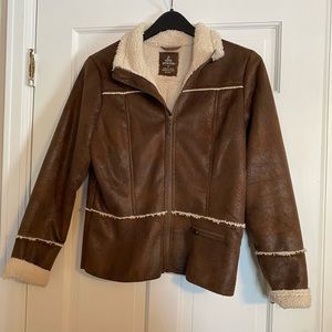 Faux Suede/Faux Shearling Prana Jacket